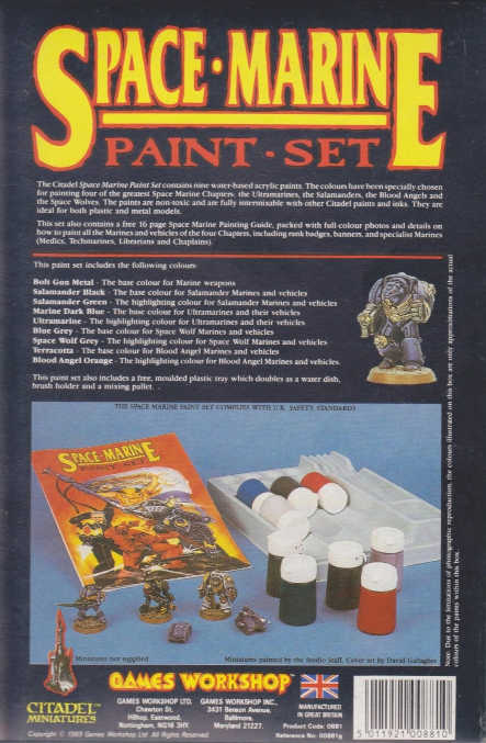 Space Marine Paint Set