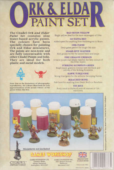 Ork & Eldar Paint Set
