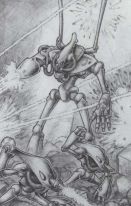 Spirit Warrior with 2 Ghost Warriors in foreground