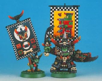 Ghazghkull & Makari painted by the `Eavy Metal team